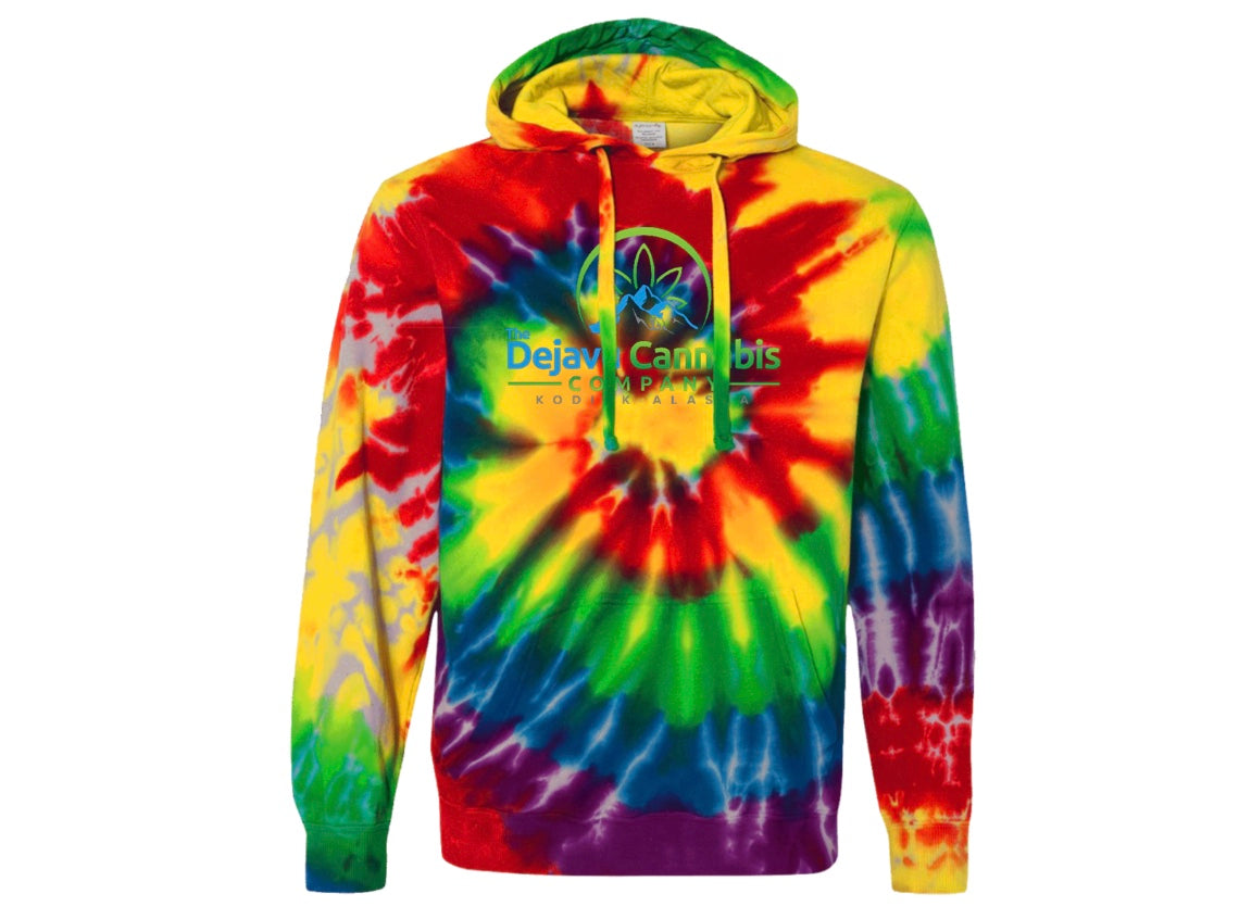 Dejavu Cannabis Company Tie-Dyed Pullover Hoodie